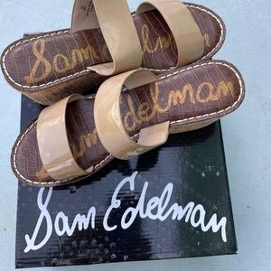 Sam Edelman Beige Wedges~Size 8~Never Worn